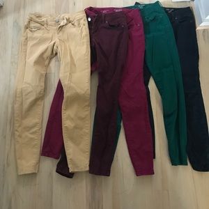 Lot of 5 The Limited skinny leg jeans